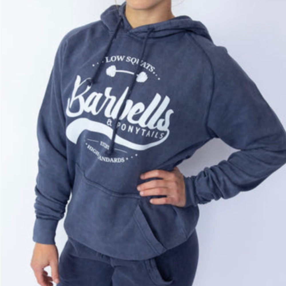 Low Squats Pullover Hoodie 
SMALL / DENIM